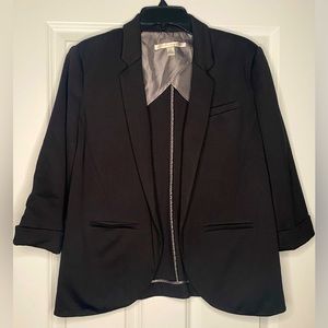 LC Lauren Conrad - Black Fitted Blazer - Size: 14